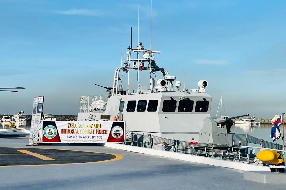 The newly commissioned BRP Nestor Acero, one of the Philippine Navy's two recently-acquired fast attack interdiction craft missiles. Bianca Dava, ABS-CBN News