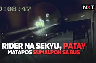 Nakamotorsiklong sekyu patay matapos sumalpok sa bus