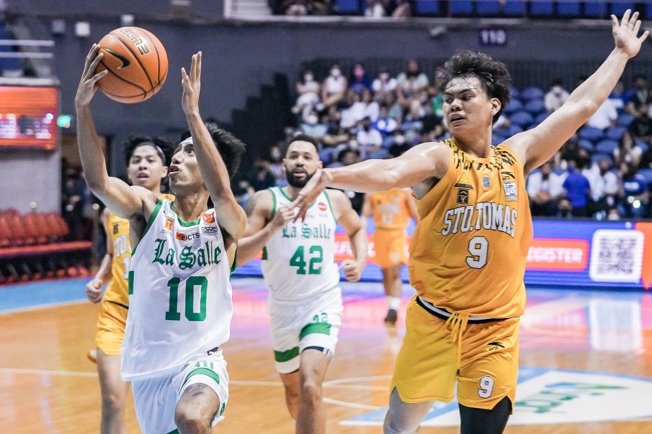 Evan Nelle (10) sparked La Salle's crucial triumph over UST. UAAP Media.