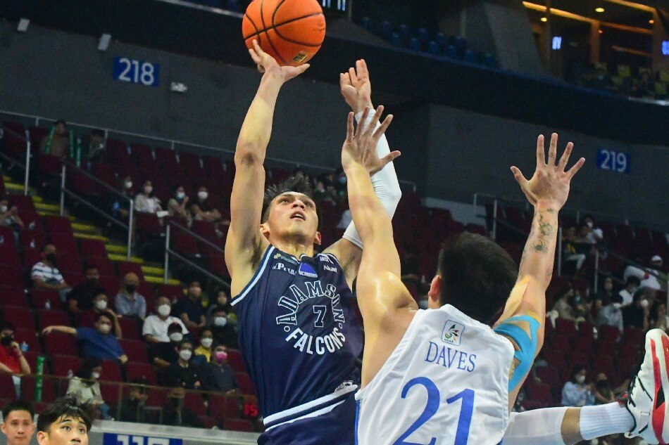 The Ateneo de Manila University (ADMU) and Adamson University (ADU) battle during the first round of the UAAP season 85 men's basketball in Pasay City on October 19, 2022. Mark Demayo, ABS-CBN News