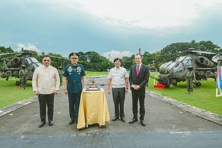 Marcos leads ceremonial blessing of 2 new attack helicopters