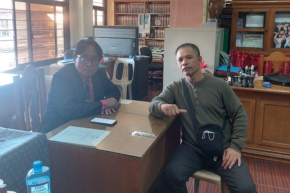 Atty Lauro Gacayan with former BuCor chief Gerald Bantag. Courtesy of Atty. Lauro Gacayan