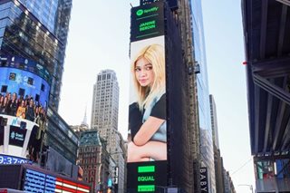 LOOK: Janine Berdin on Times Square billboard in NYC
