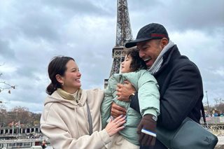 LOOK: Derek Ramsay, Ellen Adarna bring Elias to Paris