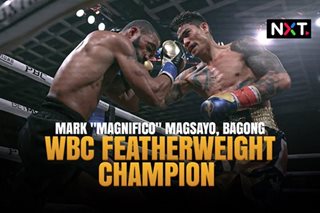 Mark Magsayo, bagong WBC featherweight champion