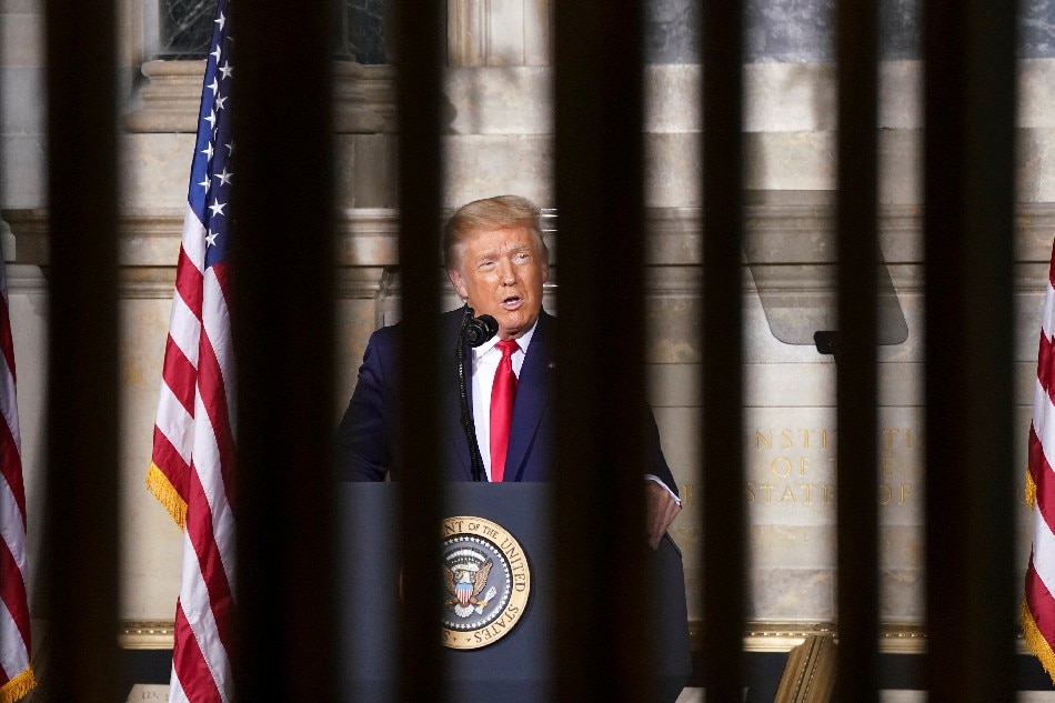 Trump speaks at the White House Conference on American History in the Rotunda for the Charters of Freedom at the National Archives Museum in Washington, U.S., September 17, 2020. Kevin Lamarque, Reuters/file