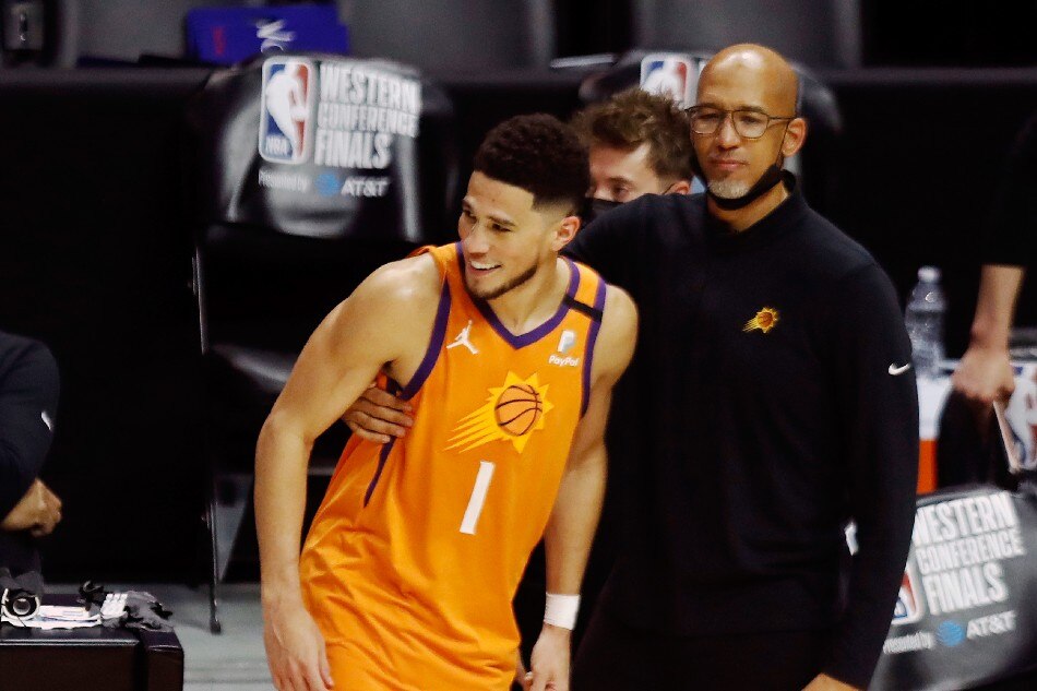 NBA Communications on X: Phoenix Suns guard Devin Booker and
