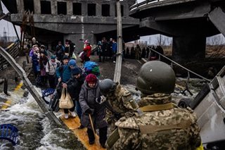 No safe corridor, just a plank for those fleeing to Kyiv