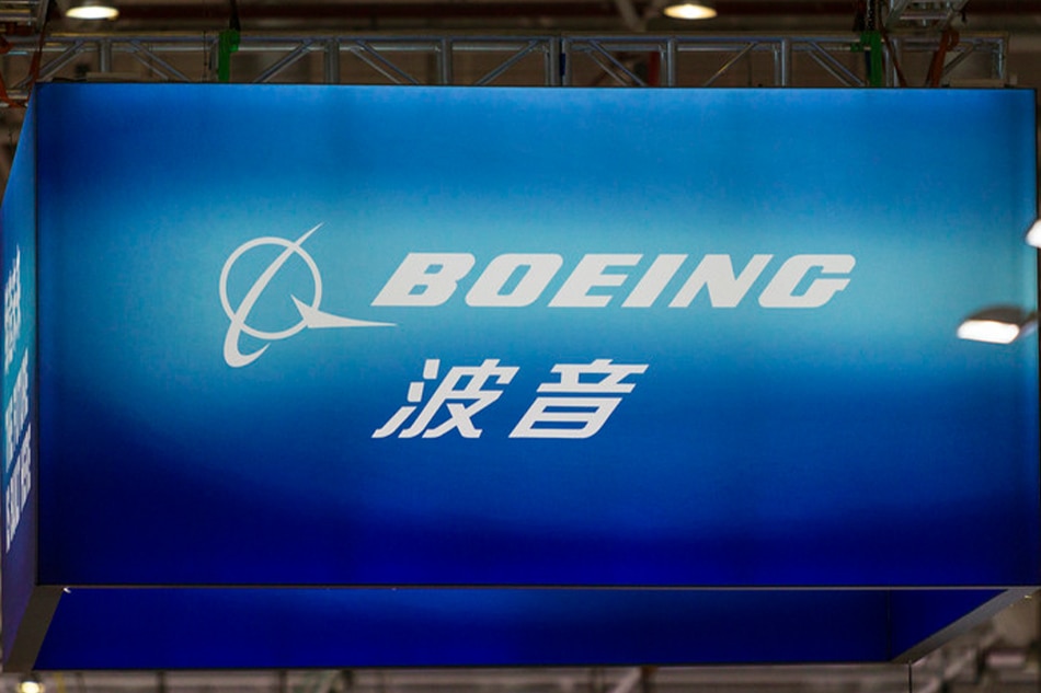 The Boeing company logo at the Boeing booth on the first day of the China International Aviation and Aerospace Exhibition in Zhuhai, Guangzhou province, China, November 6, 2018. Aleksandar Plavevski, EPA-EFE/file