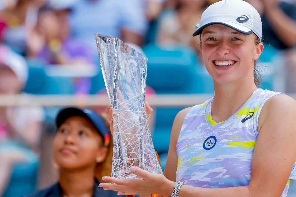 Tennis: Swiatek confirmed as new WTA number one | ABS-CBN News