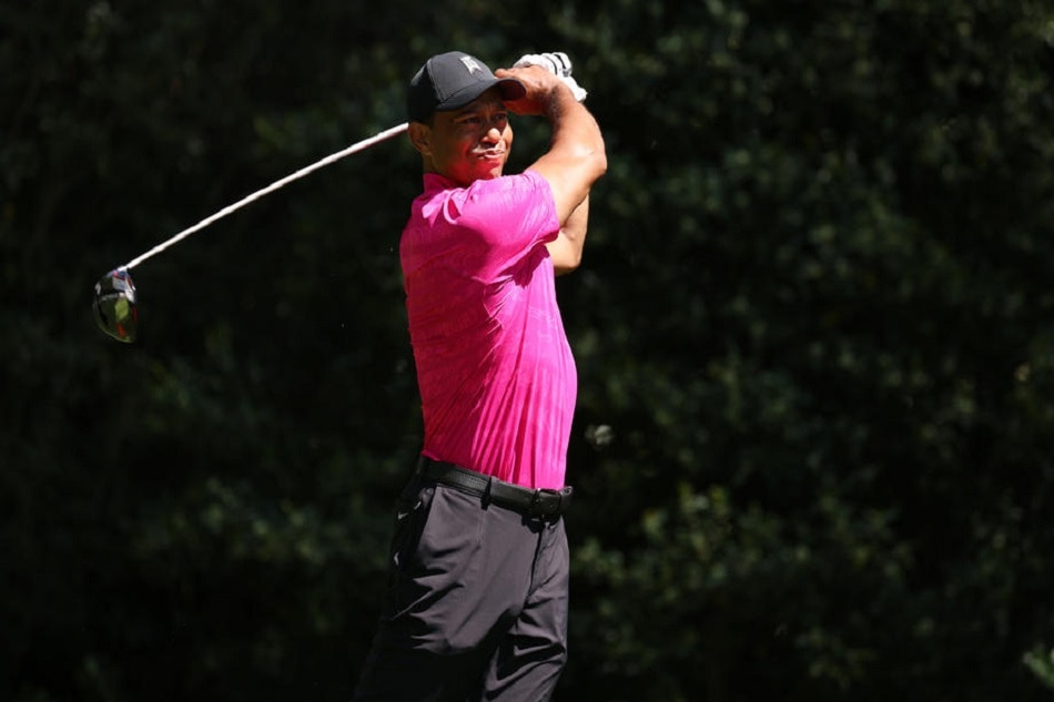 Tiger Woods in action during the first round of the Masters golf tournament at Augusta National Golf Club, Georgia, April 7, 2022. Justin Lane, EPA-EFE