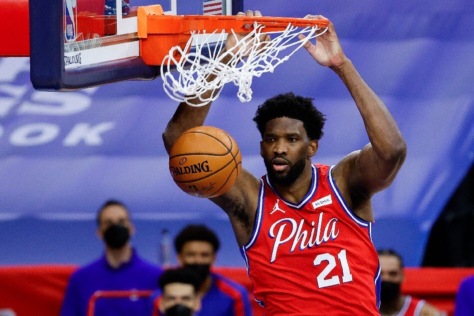 Nba Embiid Scores 41 Points As Sixers Rout Pacers Abs Cbn News