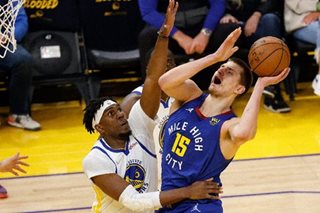 NBA: Nuggets fend off Warriors to avoid sweep