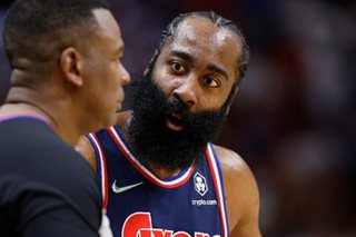 Harden takes charge as Sixers beat Heat to level series