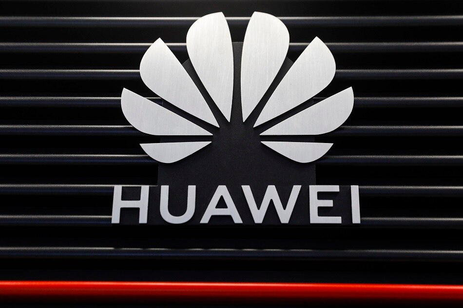 Huawei logo is seen at the Huawei Customer Experience Centre where 5G technology devices are displayed in Kuala Lumpur, Malaysia, 11 January 2022. Huawei Malaysia signed a memorandum of understanding (MoU) with Technology Park Malaysia Corporation Sdn Bhd and Telekom Malaysia Berhad to enter a joint venture to develop a MRANTI e-Services platform. EPA-EFE/FAZRY ISMAIL