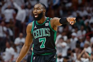Celtics on brink of NBA Finals after routing Heat