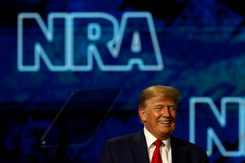 Former US President Donald Trump smiles, during the National Rifle Association’s convention at the George R Brown Convention Center, in Houston, Texas, on May 27, 2022. Aaron M. Sprecher, EPA-EFEFormer US President Donald Trump smiles, during the National Rifle Association’s convention at the George R Brown Convention Center, in Houston, Texas, on May 27, 2022. Aaron M. Sprecher, EPA-EFE