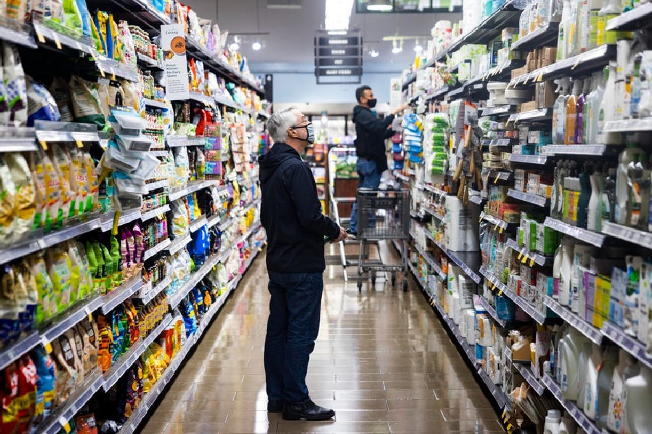 Food and cleaning items for sale at a Whole Foods grocery store in Washington, DC, USA, April 12, 2022. Jim Lo Scalzo, EPA-EFE/File