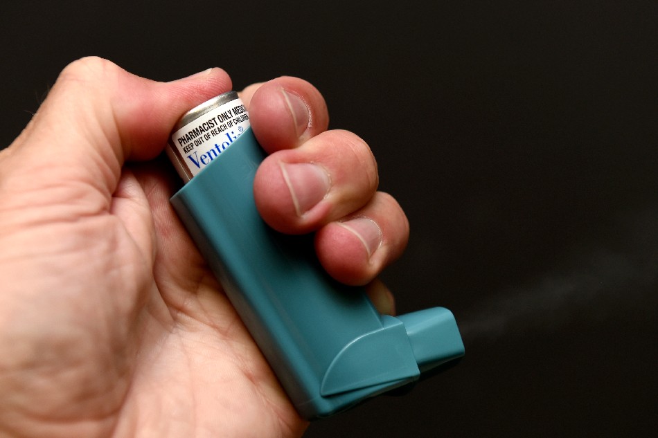 A canister of Ventolin, also known as albuterol (Salbutamol), is displayed in Sydney, New South Wales, Australia, 27 November 2016. The medication, used to treat asthma as well as chronic obstructive pulmonary disease (COPD), helps opening up the airways in the lungs. EPA/PAUL MILLER