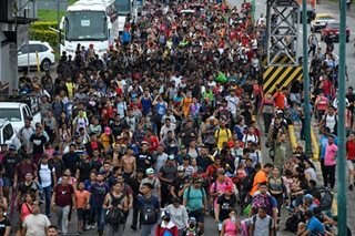 Latin American migrants’ caravan to US border