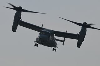 US military Osprey crashes in California