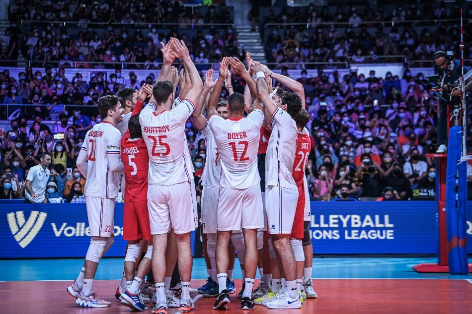 Olympic champions France is still undefeated in the Quezon City leg of the Volleyball Nations League. Photo courtesy of Volleyball World.