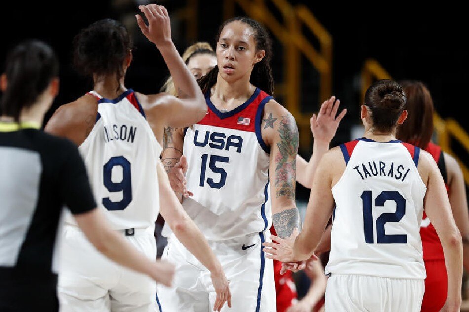 Brittney Griner's letter was presented to the White House on the US Independence Day holiday, which Griner says has an all-new meaning for her this year. EPA-EFE/file