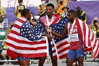 Kerley wins world 100m gold in US cleansweep