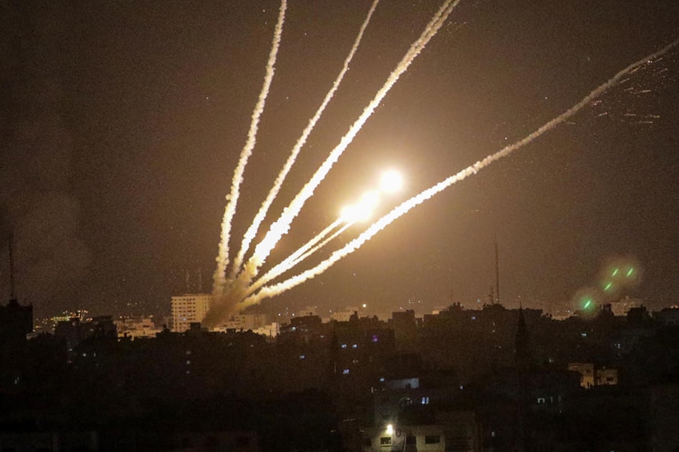 Rockets are fired by fighters from Al-Quds Brigades, the armed wing of the Palestinian Islamic Jihad in the east Gaza City, on August 6, 2022. Mohammed Saber, EPA-EFE/file