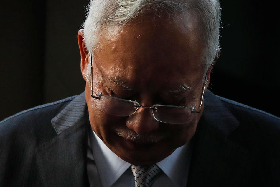 Malaysia's former prime minister Najib Razak arrives at the Kuala Lumpur Court Complex, in Malaysia, on June 14, Fazry Ismail, EPA-EFE/file
