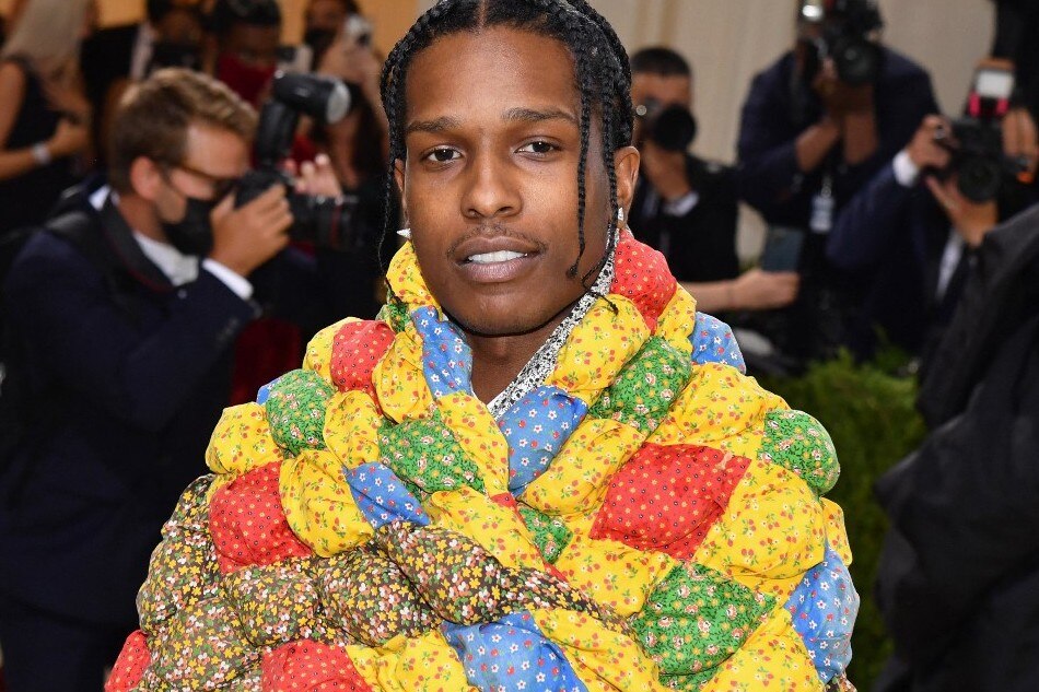 In this file photo taken on September 13, 2021 US rapper A$AP Rocky arrives for the 2021 Met Gala at the Metropolitan Museum of Art in New York. Angela Weiss, AFP