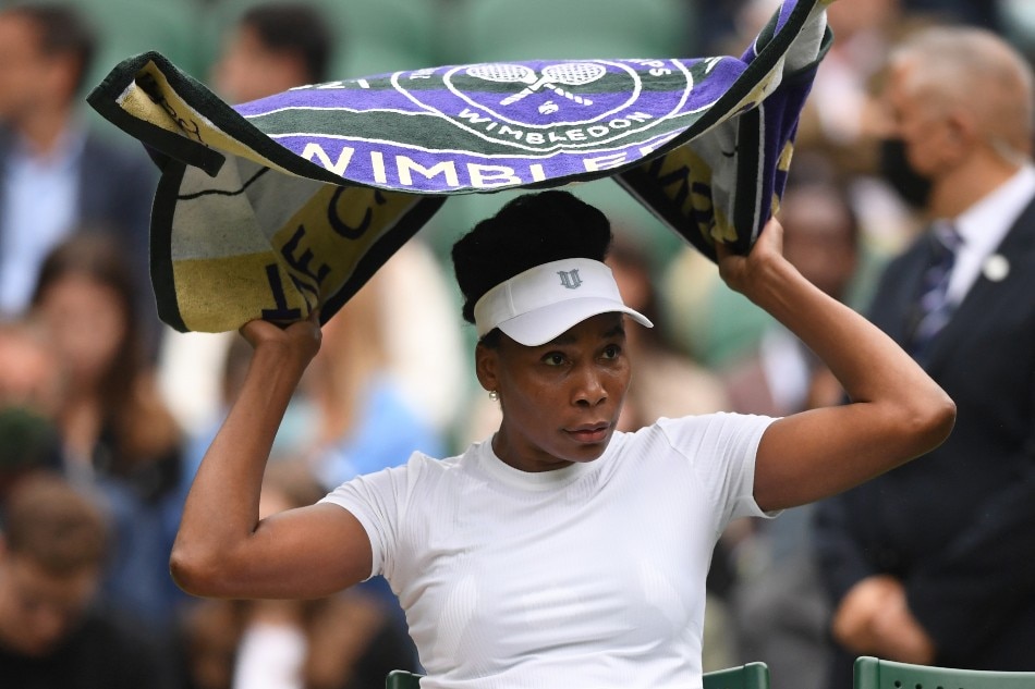 Venus Williams of the USA in action against Ons Jabeur of Tunisia during their second round match at the Wimbledon Championships, Wimbledon, Britain 30 June 2021. File photo. Facundo Arrizabalaga, EPA-EFE