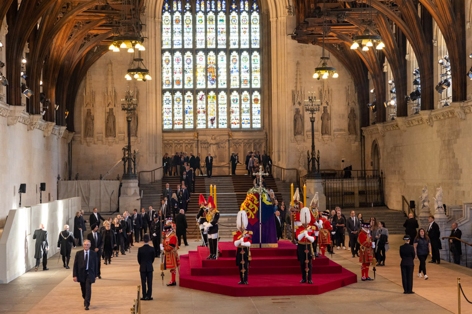 The first members of the public are allowed to attend the Lying-in-State of Britain