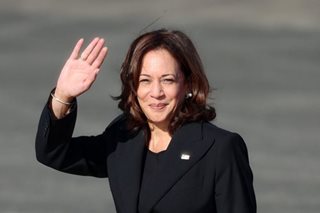 US VP Kamala Harris arrives in Manila