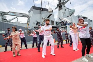 British Royal Navy's HMS Spey visits Bali