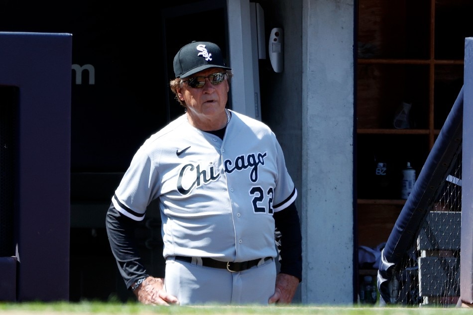 Chicago White Sox manager Tony La Russa is seen at the top of his teams dugout during their game against the New York Yankees in the top of the fifth inning of their MLB game in the Bronx, New York, USA, 23 May 2021. Jason Szenes, EPA-EFE