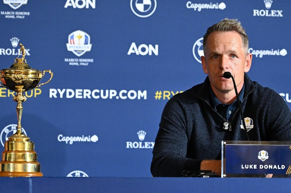 European Captain Luke Donald during the press conference for the 2023 Ryder Cup in Rome, Italy, 04 October 2022. Ettore Ferrari, EPA-EFE