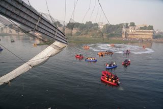 India bridge collapse kills more than 130