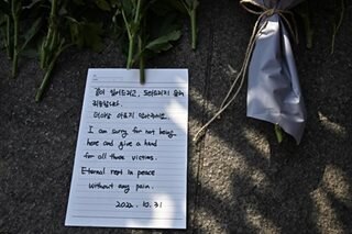 Grief, prayers and anger at South Korea crowd memorial