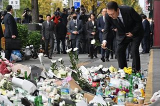 Tribute to Itaewon crowd surge victims