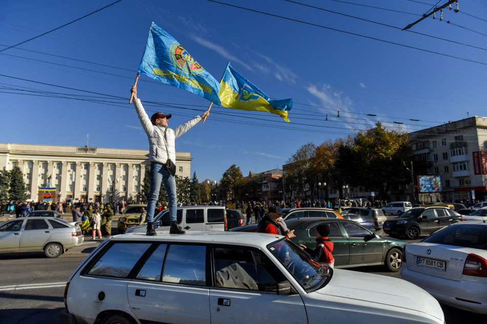 Celebrations In Kherson, Ukraine | ABS-CBN News