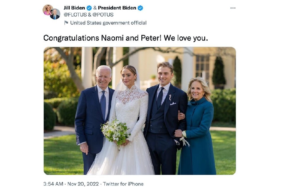 More details from Naomi Biden's White House wedding - The