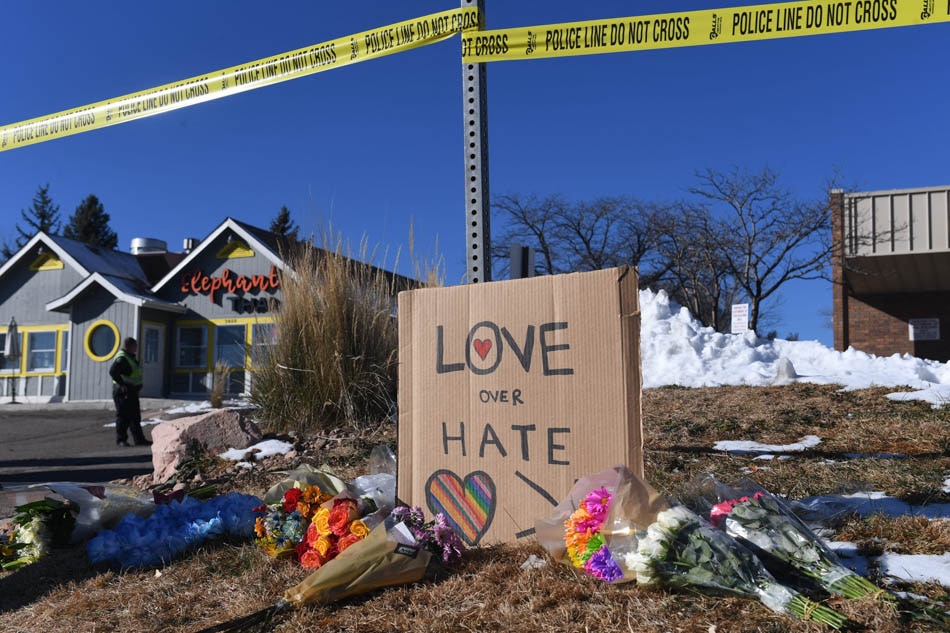 Tribute to victims of Colorado LGBTQ club shooting