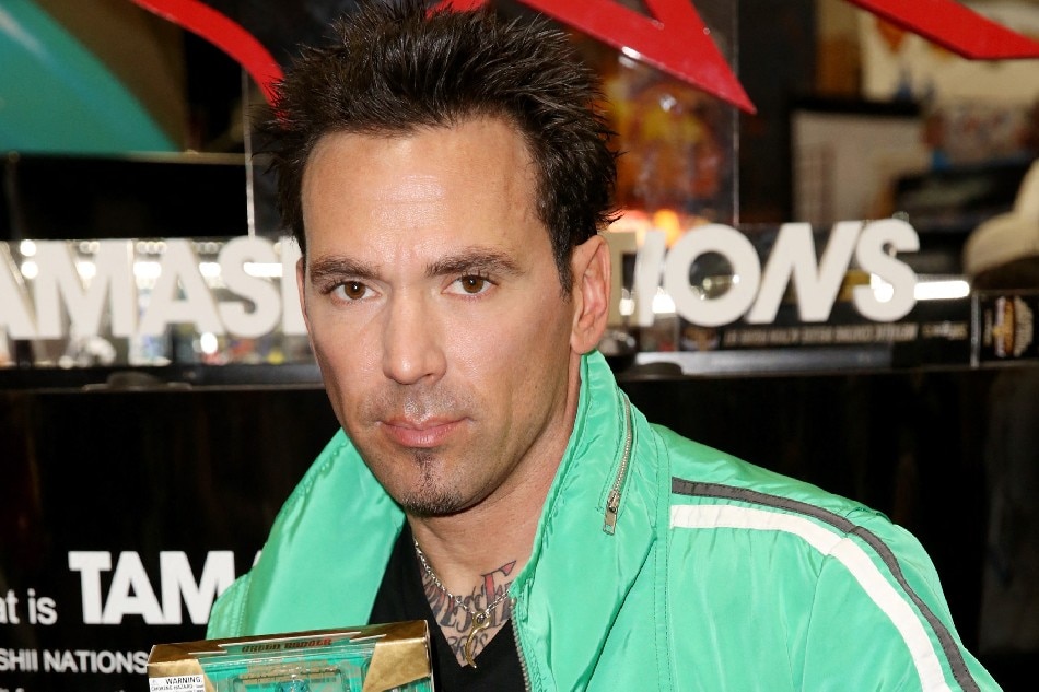 Jason David Frank, the original Green turned White Ranger from the Mighty Morphin Power Rangers series, POWERS Up Comic-con at the Tamashii Nations during Comic-Con International 2013 at San Diego Convention Center on July 19, 2013 in San Diego, California. Chelsea Lauren/Getty Images for Saban Brands/AFP