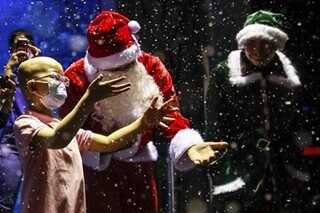 Wish Child celebrates Christmas with Santa