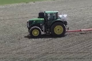 Here's a tractor that runs on pee power
