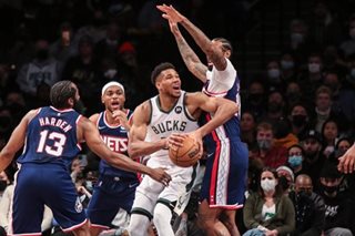 NBA: Giannis Antetokounmpo leads Bucks past Nets