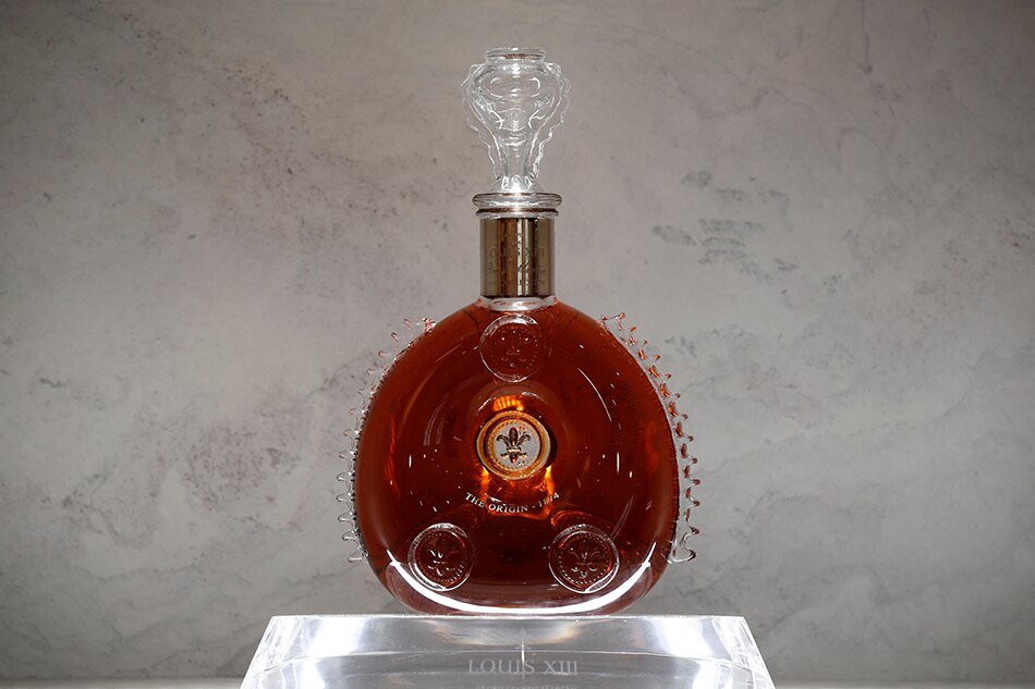 A bottle of Remy Martin LOUIS XIII cognac is displayed at the Remy Cointreau SA headquarters in Paris, France, January 21, 2019. Benoit Tessier, Reuters/File Photo