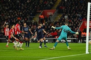 Football: Man City held by Southampton