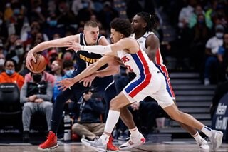 NBA: Nuggets hold on to down Pistons